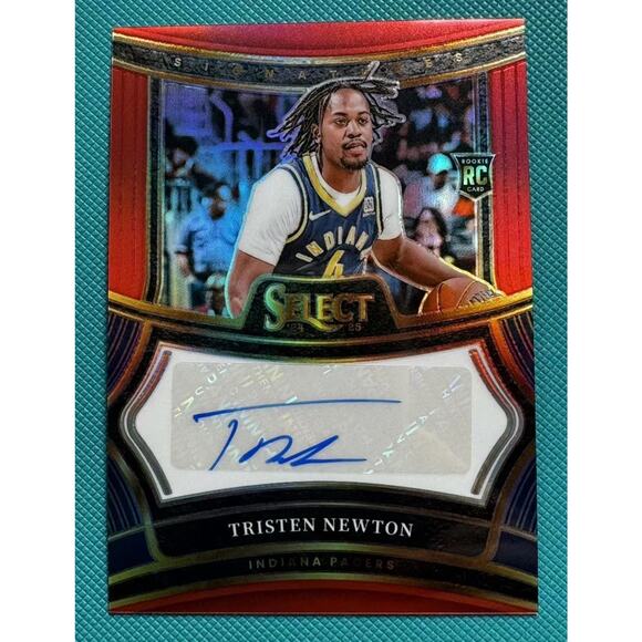 Tristen Newton 2024-25 Panini Select /99 Auto Red Signatures - Picture 1 of 2